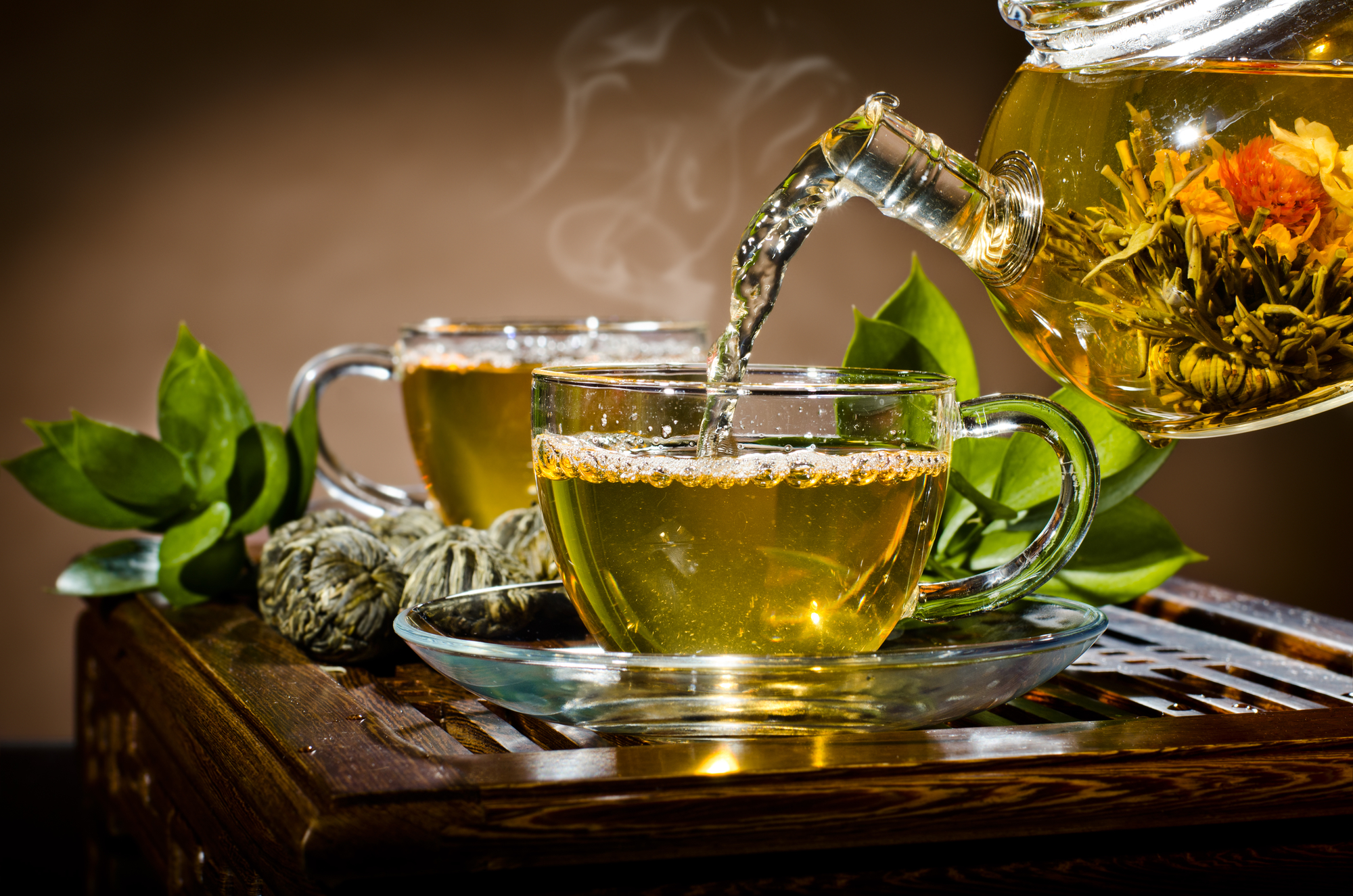 green tea service
